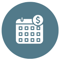 Money Calendar Icon