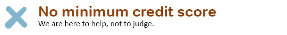 No minimum credit score
