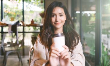 Young Woman with Coffee