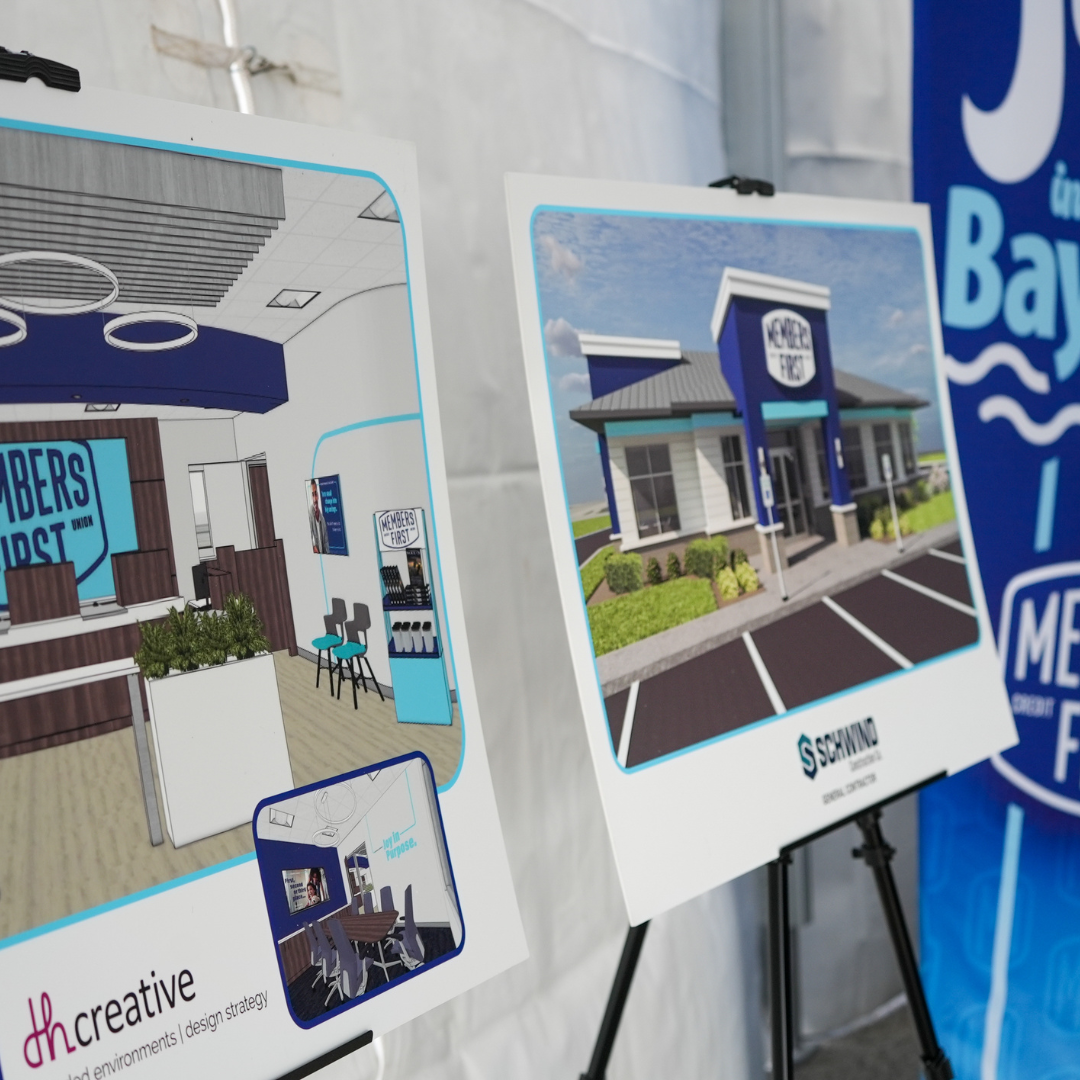 Building Plans for the new Bay City location in partnership with Schwind Construction and DH Creative.