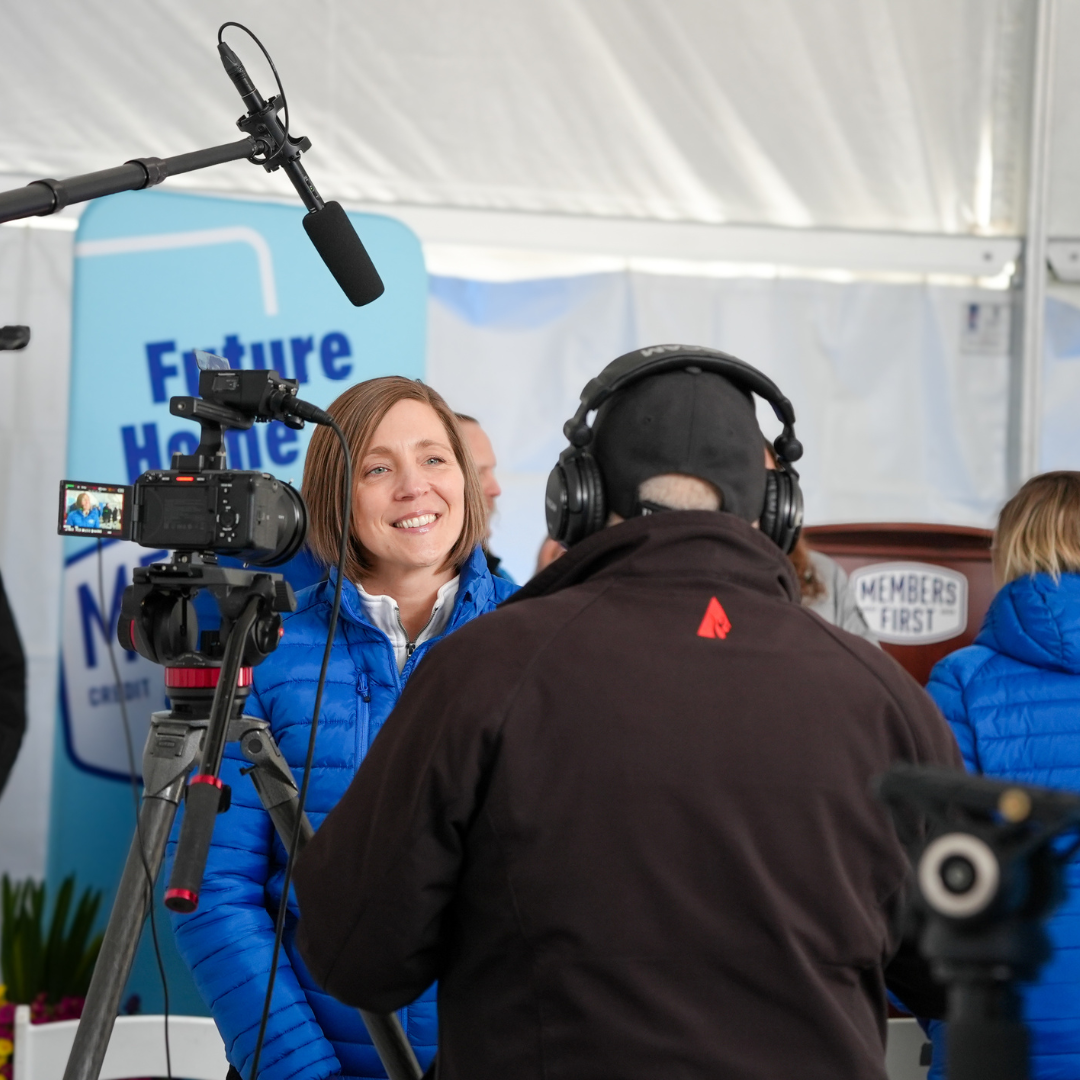 CEO Carrie Iafrate speaks on the exciting groundbreaking for the new M1 branch in Bay City.