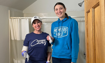 Working hard together